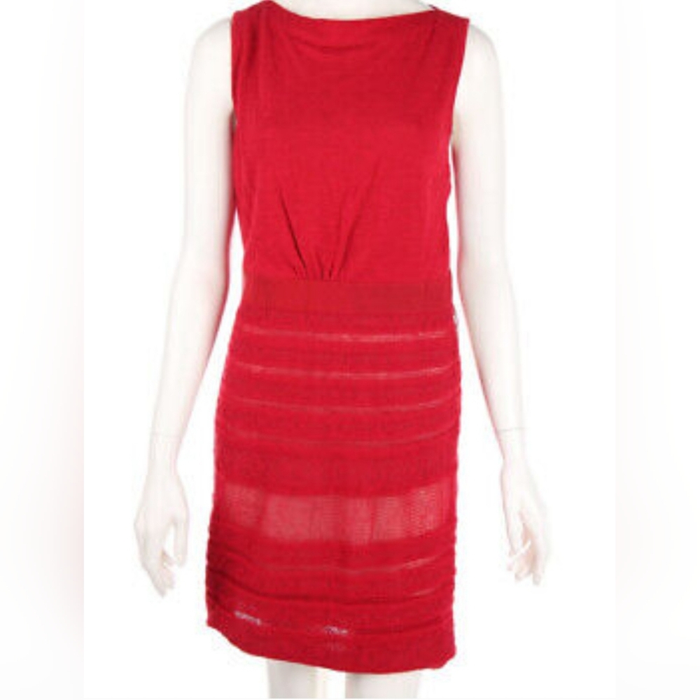 Giambattista Valli Red Knit Dress